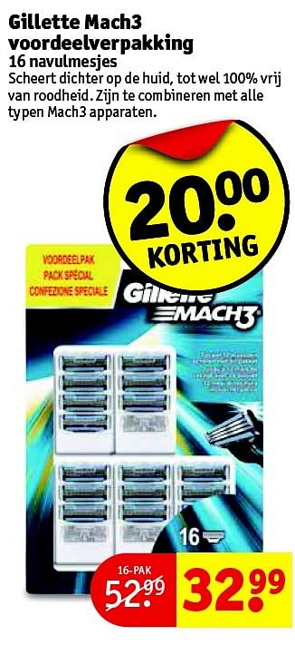 Aanbiedingen Gillette mach3 voordeelverpakking - Gillette - Geldig van 06/10/2015 tot 18/10/2015 bij Kruidvat