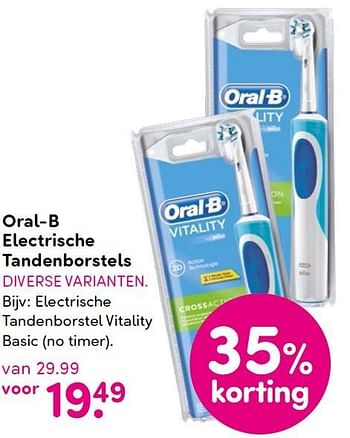 Aanbiedingen Oral-b electrische tandenborstels - Oral-B - Geldig van 05/10/2015 tot 20/10/2015 bij da