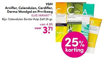 Aanbiedingen Calendulan eerste hulp zalf 25 gr - VSM - Geldig van 05/10/2015 tot 20/10/2015 bij da