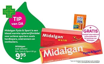 Aanbiedingen Fysio + sport - Midalgan - Geldig van 05/10/2015 tot 20/10/2015 bij da