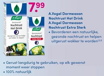 Aanbiedingen A.vogel dormeasan nachtrust hot drink - A. Vogel - Geldig van 05/10/2015 tot 20/10/2015 bij da