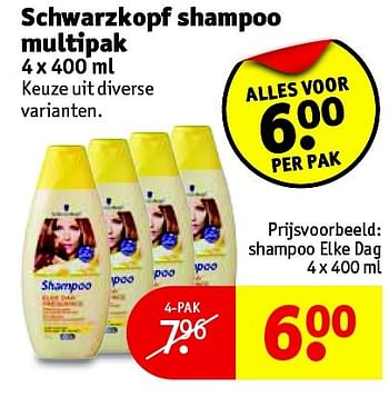 Aanbiedingen Schwarzkopf shampoo multipak - Schwartzkopf - Geldig van 06/10/2015 tot 18/10/2015 bij Kruidvat