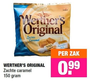 Aanbiedingen Werther`s original zachte caramel - Werther's Original - Geldig van 05/10/2015 tot 18/10/2015 bij Big Bazar