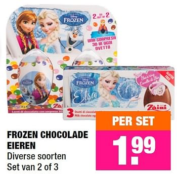 Aanbiedingen Frozen chocolade eieren - Disney  Frozen - Geldig van 05/10/2015 tot 18/10/2015 bij Big Bazar