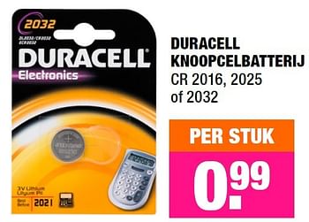 Aanbiedingen Duracell knoopcelbatterij - Duracell - Geldig van 05/10/2015 tot 18/10/2015 bij Big Bazar