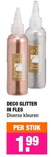 Aanbiedingen Deco glitter in fles - Huismerk - Big Bazar - Geldig van 05/10/2015 tot 18/10/2015 bij Big Bazar