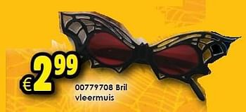 Aanbiedingen Bril vleermuis - Huismerk - Toychamp - Geldig van 10/10/2015 tot 01/11/2015 bij ToyChamp
