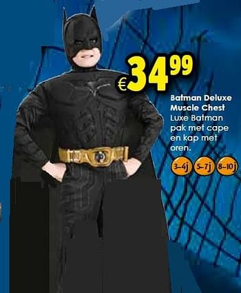 Aanbiedingen Batman deluxe muscle chest - Huismerk - Toychamp - Geldig van 10/10/2015 tot 01/11/2015 bij ToyChamp