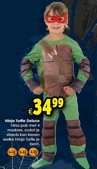 Aanbiedingen Ninja turtle deluxe - Huismerk - Toychamp - Geldig van 10/10/2015 tot 01/11/2015 bij ToyChamp