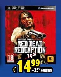 Aanbiedingen Red dead redenption - Rockstar Games - Geldig van 10/10/2015 tot 01/11/2015 bij ToyChamp