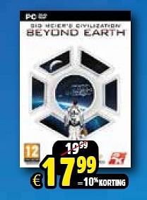 Aanbiedingen Beyond earth - 2K Games  - Geldig van 10/10/2015 tot 01/11/2015 bij ToyChamp