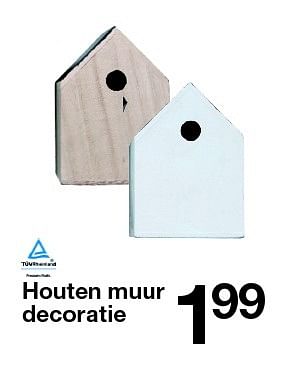Aanbiedingen Houten muur decoratie - Huismerk - Zeeman  - Geldig van 10/10/2015 tot 17/10/2015 bij Zeeman