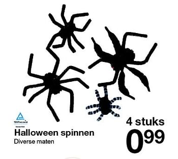 Aanbiedingen Halloween spinnen - Huismerk - Zeeman  - Geldig van 10/10/2015 tot 17/10/2015 bij Zeeman