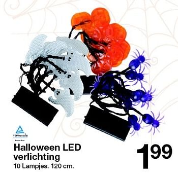 Aanbiedingen Halloween led verlichting - Huismerk - Zeeman  - Geldig van 10/10/2015 tot 17/10/2015 bij Zeeman