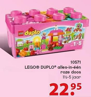 Aanbiedingen Lego duplo alles-in-één roze doos - Lego - Geldig van 12/10/2015 tot 06/12/2015 bij Multi Bazar
