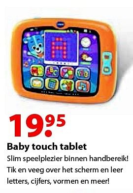 Aanbiedingen Baby touch tablet - Vtech - Geldig van 12/10/2015 tot 06/12/2015 bij Multi Bazar