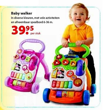 Aanbiedingen Baby walker - Huismerk - Multi Bazar - Geldig van 12/10/2015 tot 06/12/2015 bij Multi Bazar