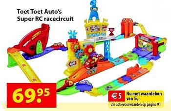 Aanbiedingen Toet toet auto`s super rc racecircuit - Toet Toet Auto's - Geldig van 12/10/2015 tot 06/12/2015 bij Multi Bazar
