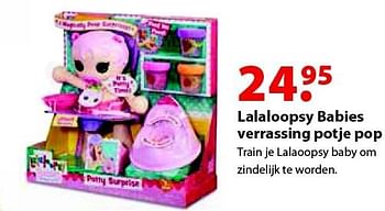 Aanbiedingen Lalaloopsy babies verrassing potje pop - Lalaloopsy - Geldig van 12/10/2015 tot 06/12/2015 bij Multi Bazar