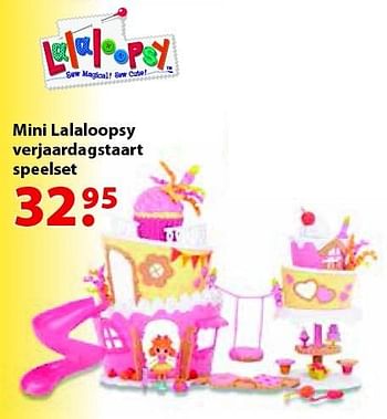 Aanbiedingen Mini lalaloopsy verjaardagstaart speelset - Lalaloopsy - Geldig van 12/10/2015 tot 06/12/2015 bij Multi Bazar