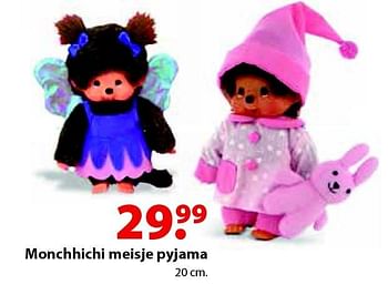 Aanbiedingen Monchhichi meisje pyjama - Monchhichi - Geldig van 12/10/2015 tot 06/12/2015 bij Multi Bazar