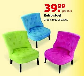 Aanbiedingen Retro stoel - Huismerk - Multi Bazar - Geldig van 12/10/2015 tot 06/12/2015 bij Multi Bazar