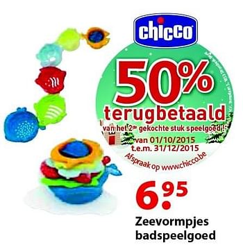 Aanbiedingen Zeevormpjes badspeelgoed - Chicco - Geldig van 12/10/2015 tot 06/12/2015 bij Multi Bazar