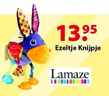 Aanbiedingen Ezeltje knijpje - Lamaze - Geldig van 12/10/2015 tot 06/12/2015 bij Multi Bazar
