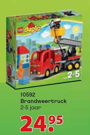 Aanbiedingen Brandweertruck - Lego - Geldig van 12/10/2015 tot 06/12/2015 bij Multi Bazar