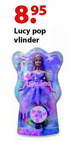 Aanbiedingen Lucy pop vlinder - Huismerk - Multi Bazar - Geldig van 12/10/2015 tot 06/12/2015 bij Multi Bazar