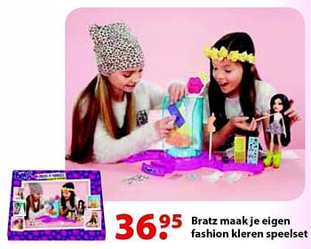 Aanbiedingen Bratz maak je eigen fashion kleren speelset - Bratz - Geldig van 12/10/2015 tot 06/12/2015 bij Multi Bazar