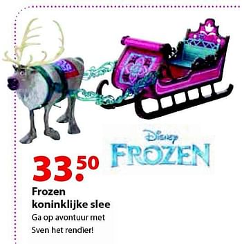 Aanbiedingen Frozen koninklijke slee - Disney  Frozen - Geldig van 12/10/2015 tot 06/12/2015 bij Multi Bazar