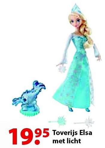 Aanbiedingen Toverijs elsa met licht - Disney  Frozen - Geldig van 12/10/2015 tot 06/12/2015 bij Multi Bazar