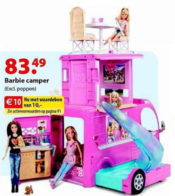 Aanbiedingen Barbie camper - Mattel - Geldig van 12/10/2015 tot 06/12/2015 bij Multi Bazar