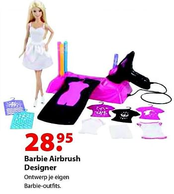 Aanbiedingen Barbie airbrush designer - Mattel - Geldig van 12/10/2015 tot 06/12/2015 bij Multi Bazar