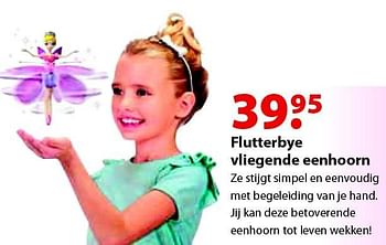 Aanbiedingen Flutterbye vliegende eenhoorn - Flutterbye - Geldig van 12/10/2015 tot 06/12/2015 bij Multi Bazar