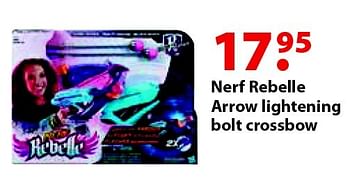 Aanbiedingen Nerf rebelle arrow lightening bolt crossbow - Nerf - Geldig van 12/10/2015 tot 06/12/2015 bij Multi Bazar