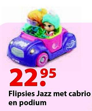 Aanbiedingen Flipsies jazz met cabrio en podium - Flipsies - Geldig van 12/10/2015 tot 06/12/2015 bij Multi Bazar