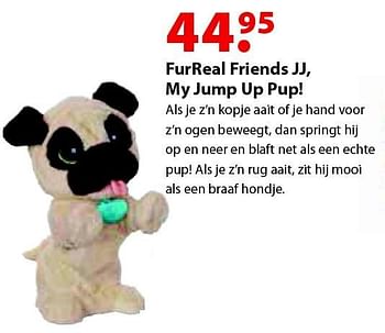 Aanbiedingen Furreal friends jj, my jump up pup! - Hasbro - Geldig van 12/10/2015 tot 06/12/2015 bij Multi Bazar