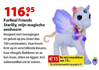 Aanbiedingen Furreal friends starlily, mijn magische eenhoorn - Hasbro - Geldig van 12/10/2015 tot 06/12/2015 bij Multi Bazar