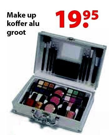 Aanbiedingen Make up koffer alu groot - Huismerk - Multi Bazar - Geldig van 12/10/2015 tot 06/12/2015 bij Multi Bazar