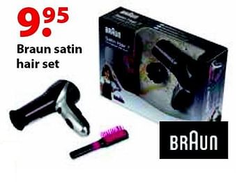 Aanbiedingen Braun satin hair set - Buki - Geldig van 12/10/2015 tot 06/12/2015 bij Multi Bazar