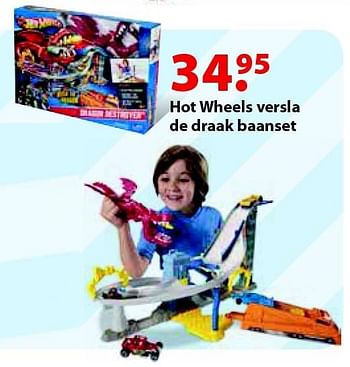 Aanbiedingen Hot wheels versla de draak baanset - Hot Wheels - Geldig van 12/10/2015 tot 06/12/2015 bij Multi Bazar