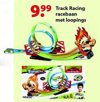 Aanbiedingen Track racing racebaan met loopings - Huismerk - Multi Bazar - Geldig van 12/10/2015 tot 06/12/2015 bij Multi Bazar