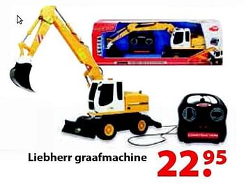 Aanbiedingen Liebherr graafmachine - Dickie - Geldig van 12/10/2015 tot 06/12/2015 bij Multi Bazar