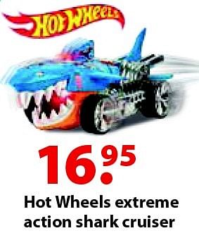 Aanbiedingen Hot wheels extreme action shark cruiser - Hot Wheels - Geldig van 12/10/2015 tot 06/12/2015 bij Multi Bazar