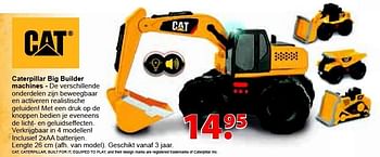 Aanbiedingen Caterpillar big builder machines - Road Rippers - Geldig van 12/10/2015 tot 06/12/2015 bij Multi Bazar