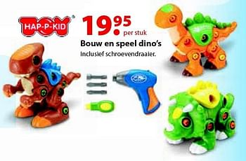 Aanbiedingen Bouw en speel dino`s - Hap P Kids - Geldig van 12/10/2015 tot 06/12/2015 bij Multi Bazar