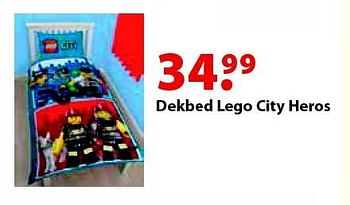 Aanbiedingen Dekbed lego city heros - Huismerk - Multi Bazar - Geldig van 12/10/2015 tot 06/12/2015 bij Multi Bazar