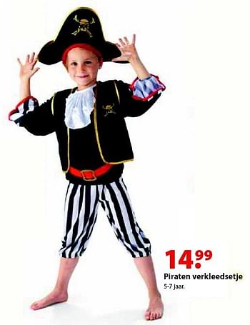 Aanbiedingen Piraten verkleedsetje - Huismerk - Multi Bazar - Geldig van 12/10/2015 tot 06/12/2015 bij Multi Bazar